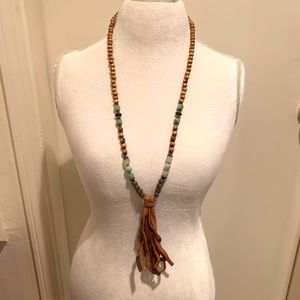 Beautiful Beaded Tassel Necklace